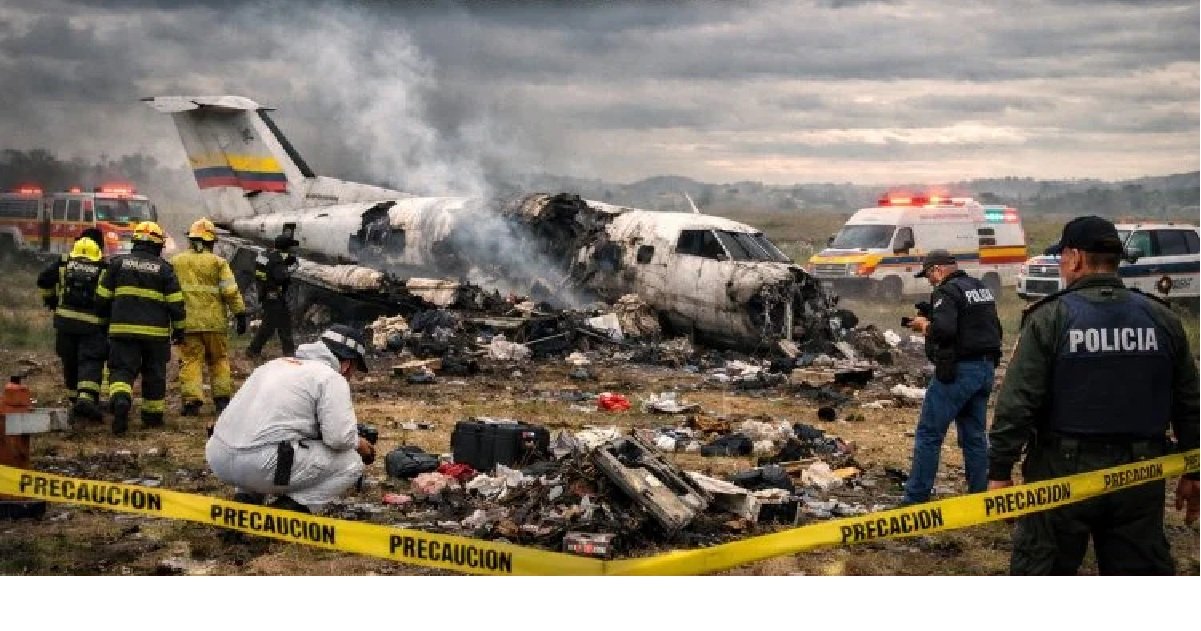 ✈️ Tragedia en Colombia: avión se estrelló y murió la tripulación