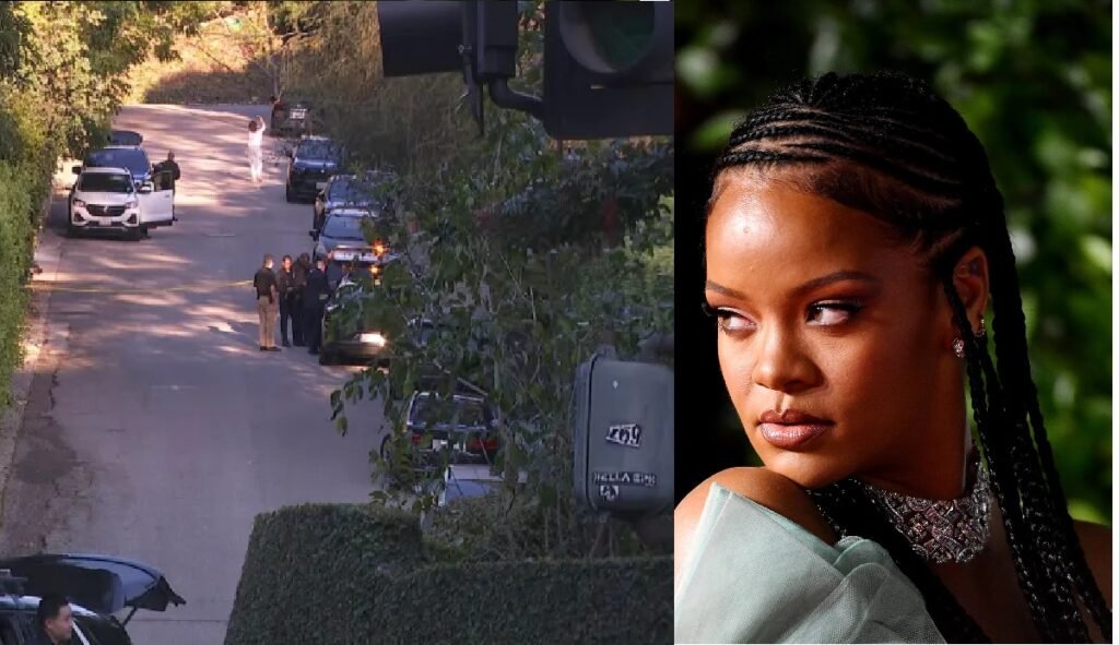Momentos de terror en la casa de Rihanna en LA