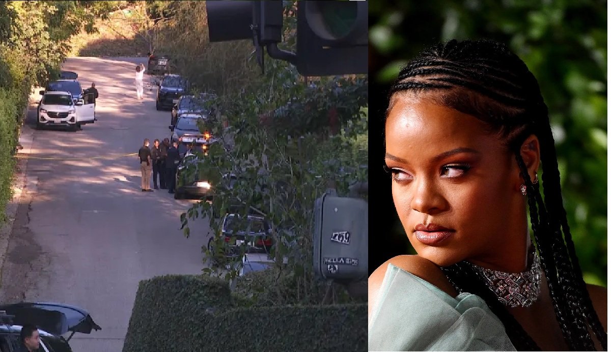 Momentos de terror en la casa de Rihanna en LA